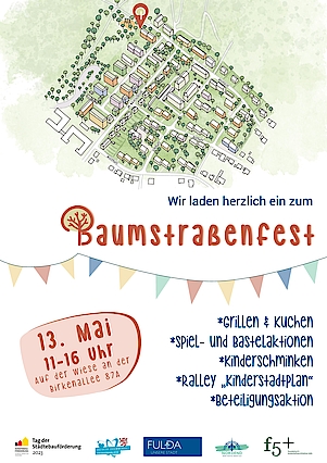 Plakat Baumstraßenfest 13. Mai