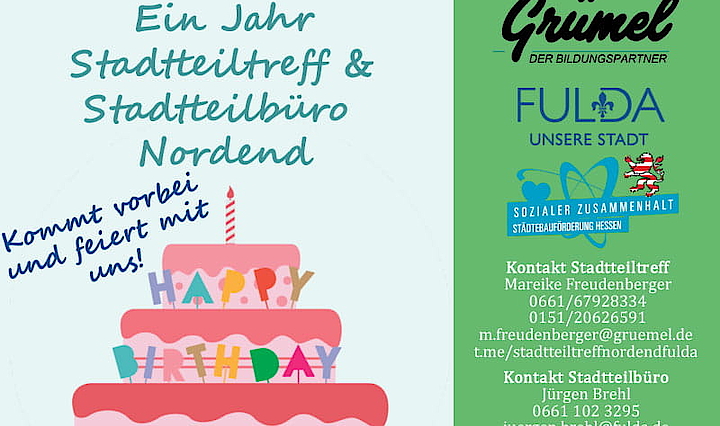Stadtteiltreff im Fuldaer Nordend feiert 1. Geburtstag – Fuldaer Nordend