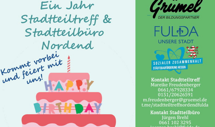 Stadtteiltreff im Fuldaer Nordend feiert 1. Geburtstag – Fuldaer Nordend